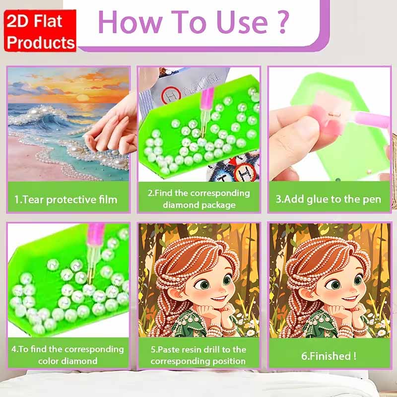 Disney Pearl Painting Princess Anna DIY Pearl Art Painting Pearl Gem Painting Pictures Crafts Special Shape Home Wall Decoration