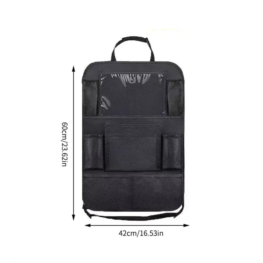 Car Seat Organizer Multifunctional Oxford Fabric Back Multi Pocket Storage Bag With Tablet Holder Protector For Kids