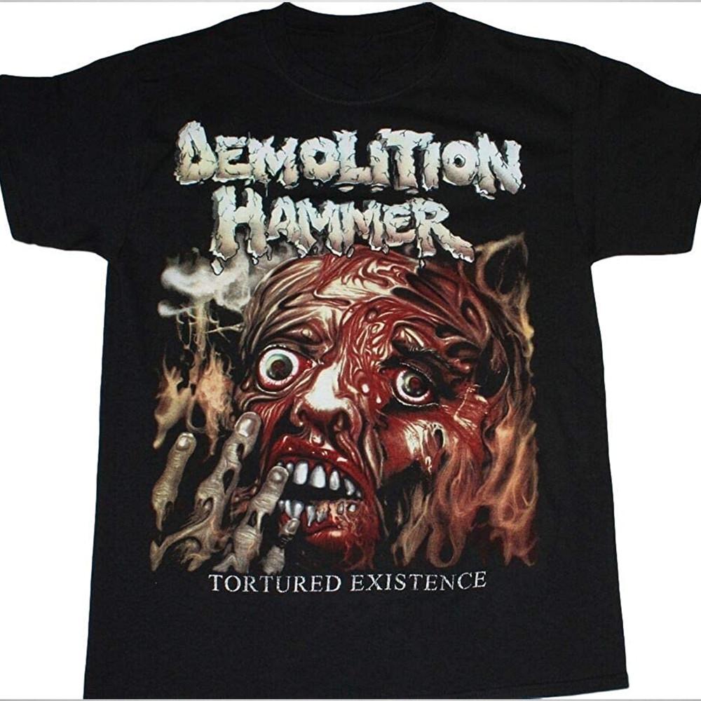 RETRO Demolition Hammer Album T-shirt Black Cotton All Sizes S To 5Xl JJ2206