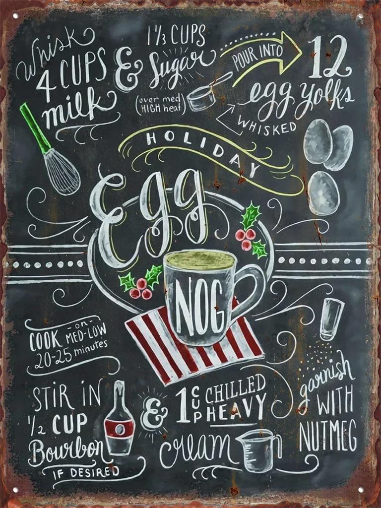 Tin Painting Christmas Coffee Signs for Cafe Shop Club Pub Bourbon Decorative Plaques Wine Wall Decoration Metal Sign Vintage