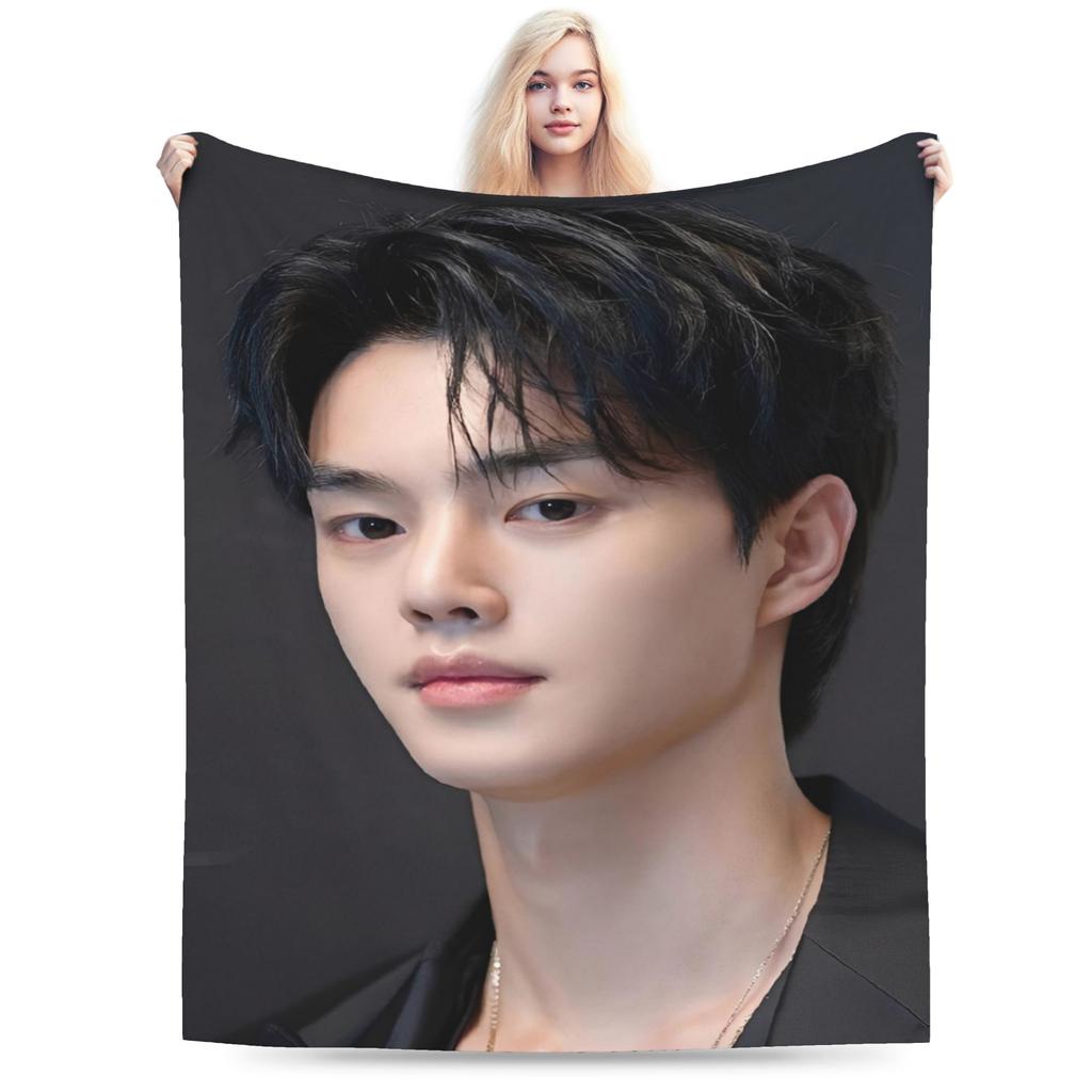Song Kang Korejský Pop Deku Pikniková Flanelové Ložní Přikrývky Na Pohovku Židli Teplý Design Kvalitní Přehoz Dárek
