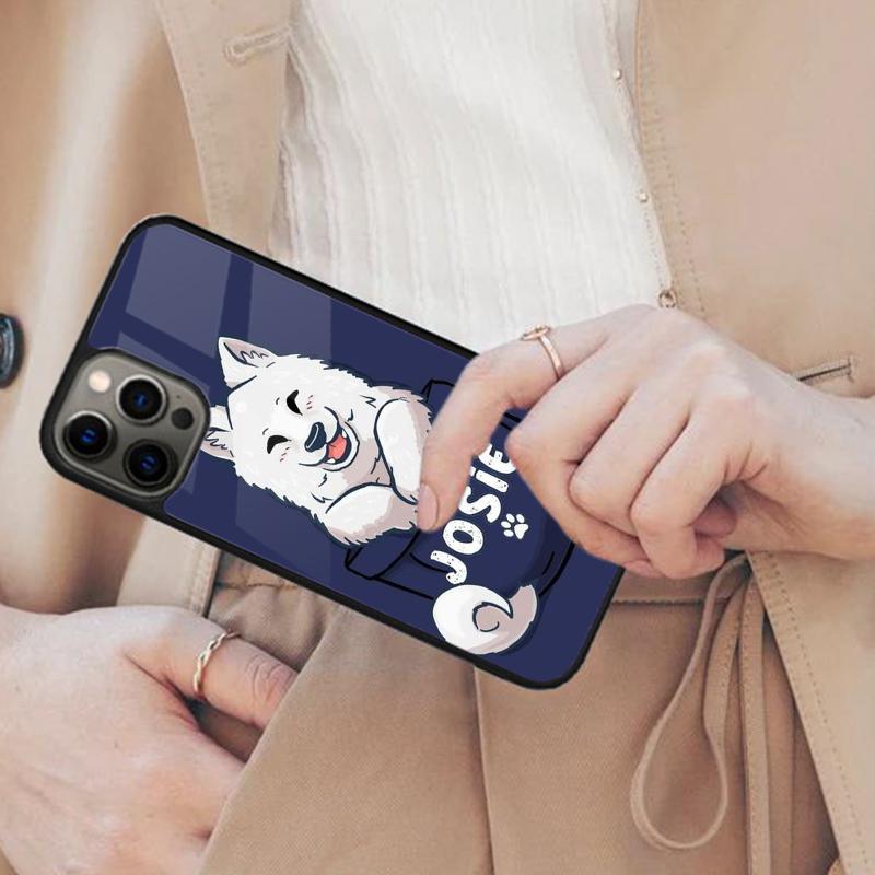 Cartoon Samoyed Dog Magnetic Phone Case For APPLE iPhone 17 Air 16 14 13 12 Pro Max 15 Plus Wireless Charge With MagSafe Cover