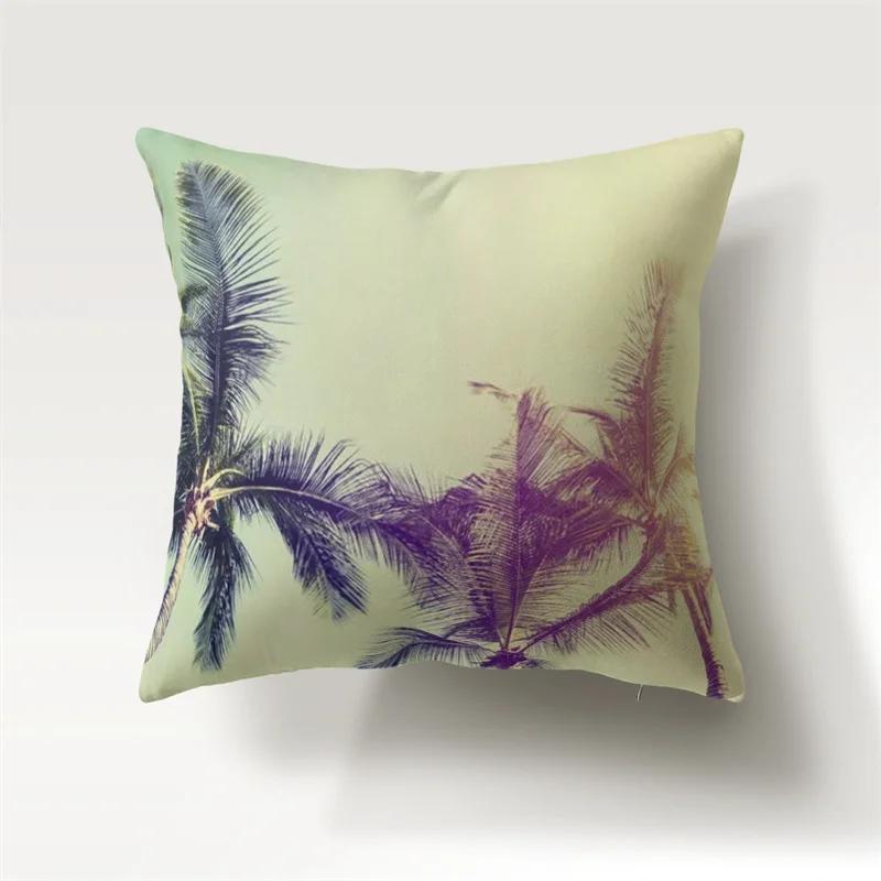 Summer Beach Sunset Landscape Pillowcase 45x45cm Sofa Chair Bedside Car Cushion Cover Bedroom Room Living  Home Decor