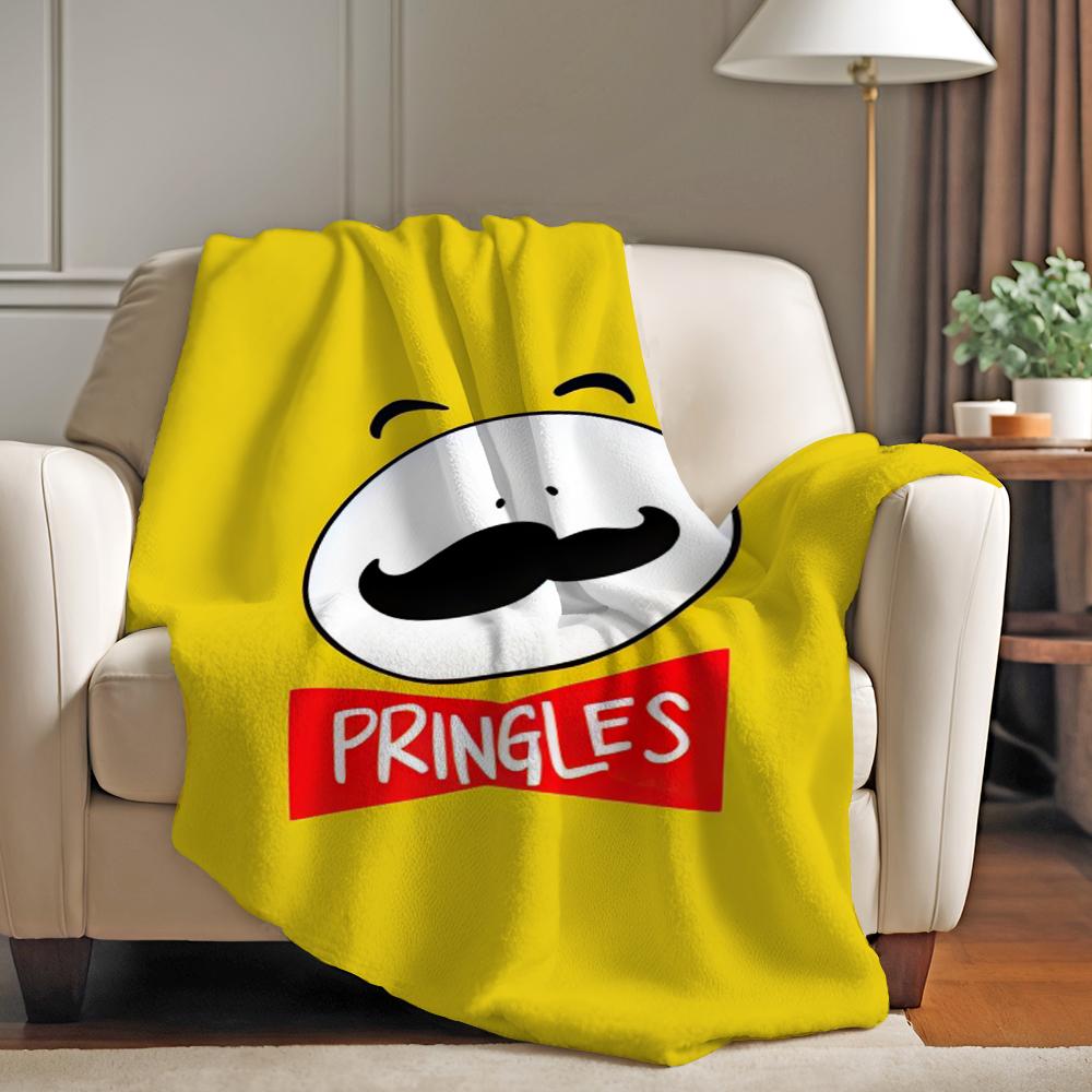 Modischer Aufdruck P pringleS Decke Für Sofa Büro Bett Flugzeug Reisen Schlafen Lesen Entspannen Camping Weich Und Warm
