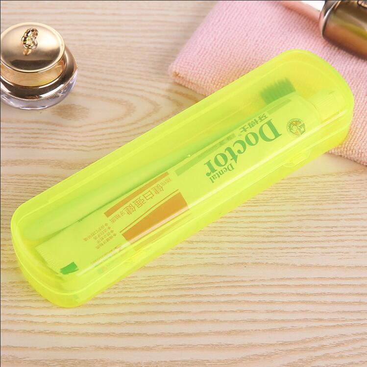 Creative Candy Color Transparent Toothbrush/Pencil Case - Washable & Protective