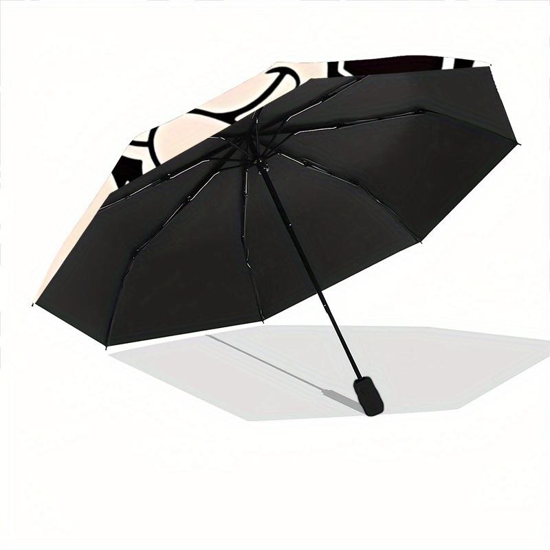 1pc Mickey Mouse Automatic Umbrella, Portable Foldable 8-Rib Manual Open with Skeleton Hand,  Durable Canopy yy250730140