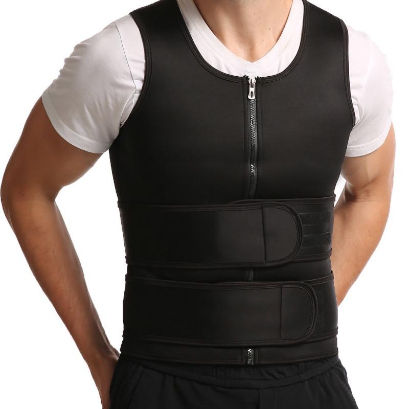 Men Sports Sweat Waist Trainer Slimming Body Shaper Fitness Vest