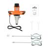 Electric Cement Mixer 1800W 2-Speed Adjustable with Carbon Brushes Lock Button for Drywall Plastering