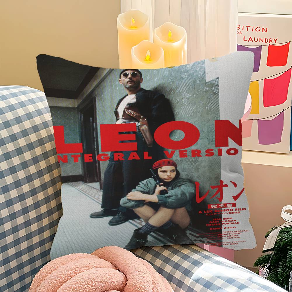 

Leon The Professional Cushion Cover Decorative Pillow Sofa Home Decor Case Pillow Cases 12x12Inch