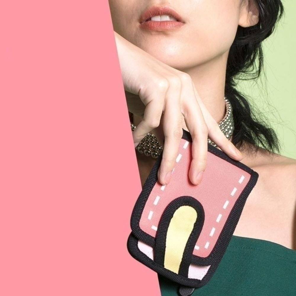 Creative Ultra-Thin Canvas Wallet Multi-Card Slot Cartoon Coin Purse Women's Wallet Women