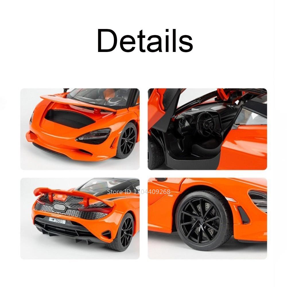 Scale 1:18 Valkyrie Divo 750S Sports Car Model Toy Wheel Steering Metal Die-cast Acrylic Box Cars Models Collectible Item