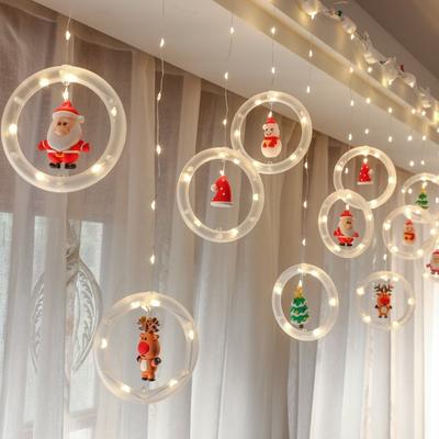 LED Weihnachtsbeleuchtung Weihnachtsdeko Lampe Girlande Neujahrsdeko Lichterketten Weihnachtsmann Deko Zubehör Wohndeko