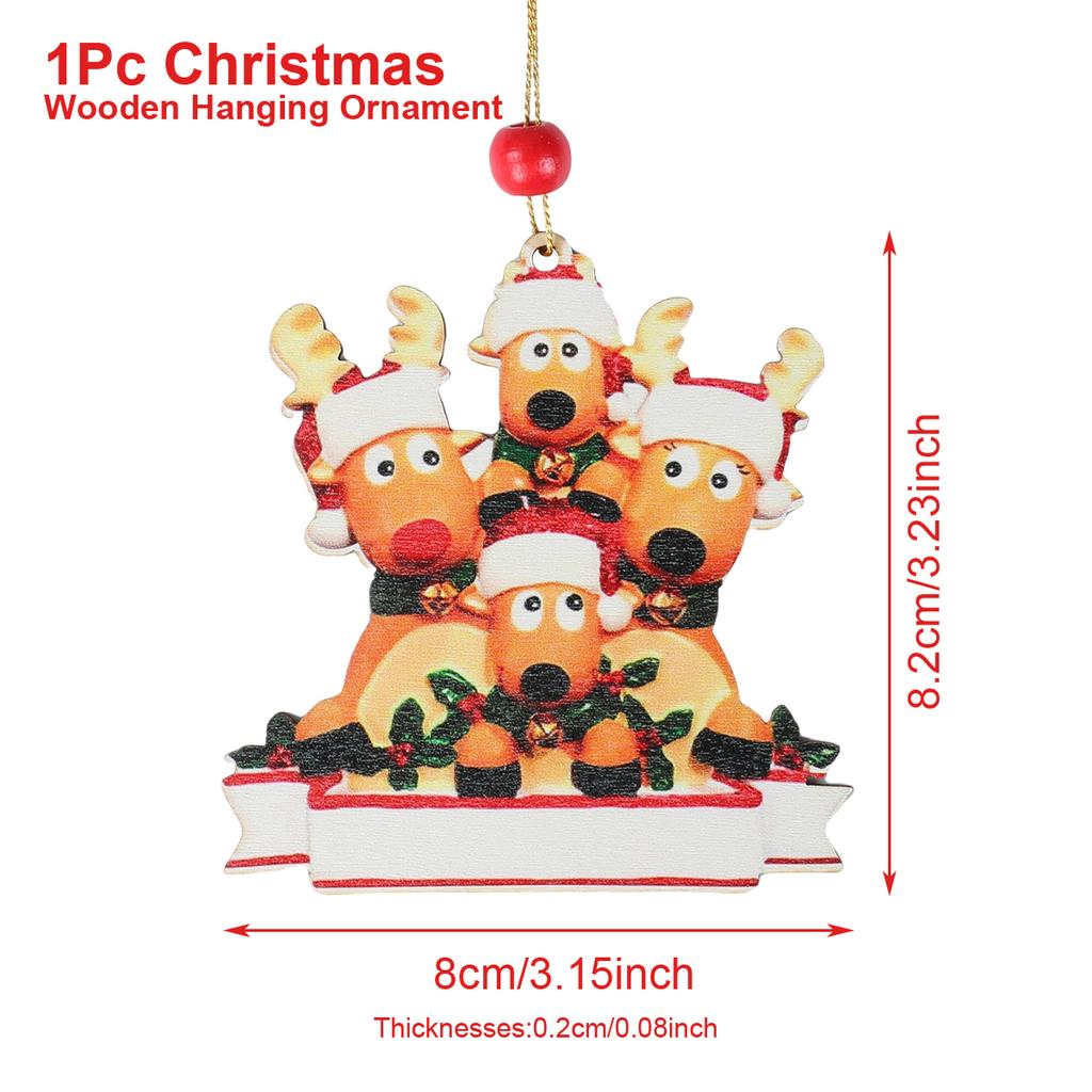 Christmas Family Pendant Navidad Natal Noel Tree Hanging Ornament Merry Christmas Decorations For Home 2025 Happy New Year 2025