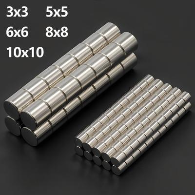 Silný neodymový magnet N35 NdfeB permanentní magnetické imanes Kulaté super silné magnetky na ledničku DIY 3x3 5x5 6x6 8x8 10x10mm