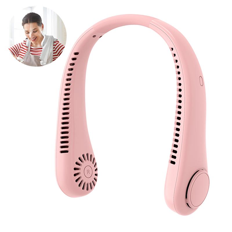 

Портативный шейный вентилятор, 3 режима скорости, регулируемый, растягивающийся, обдув воздухом для охлаждения, свободные руки, 4000 мАч, перезаряжаемый