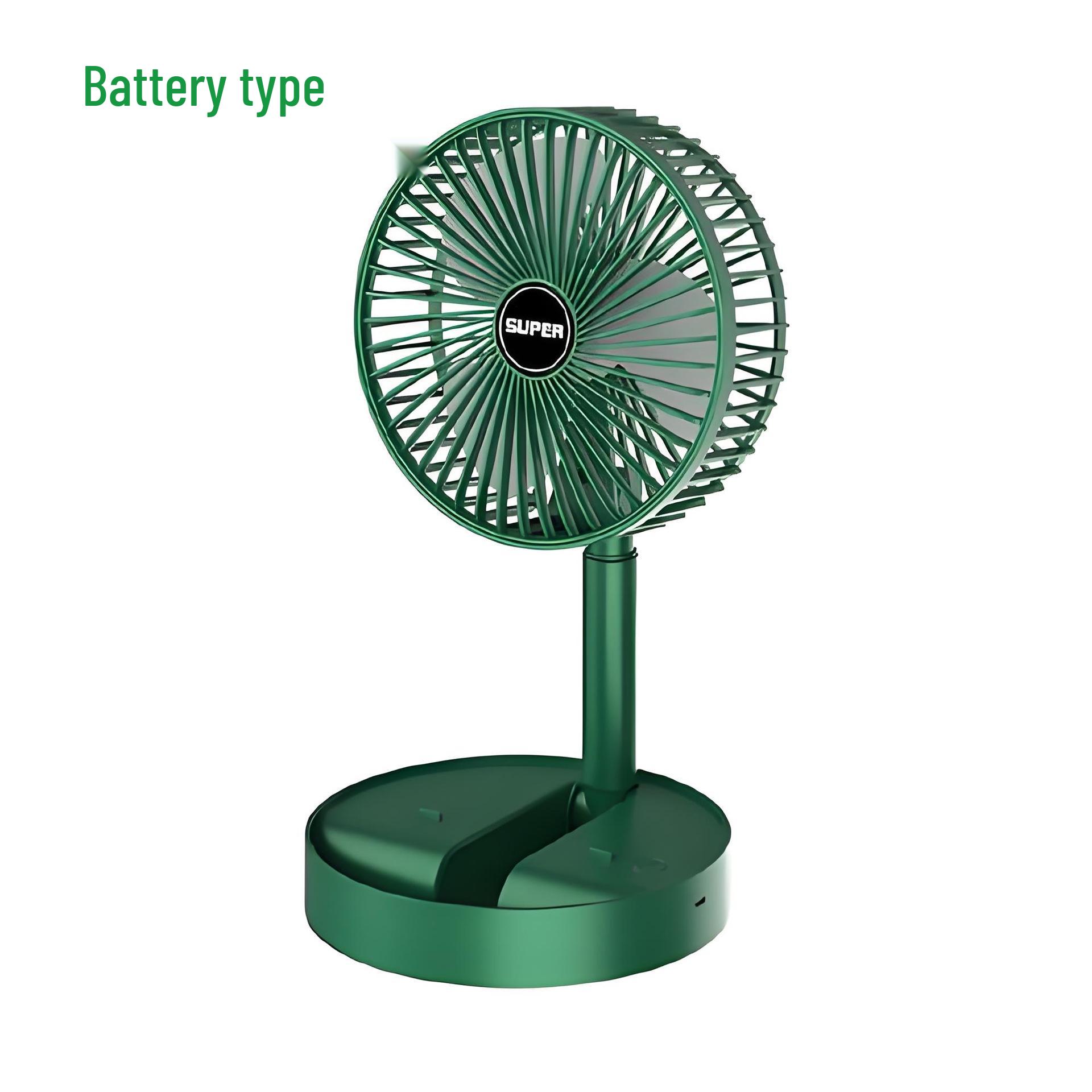 Portable Three-Speed USB Mini Fan: Foldable, Retractable, Silent, and Rechargeable 16.5cm x 16.5cm x 9.7cm