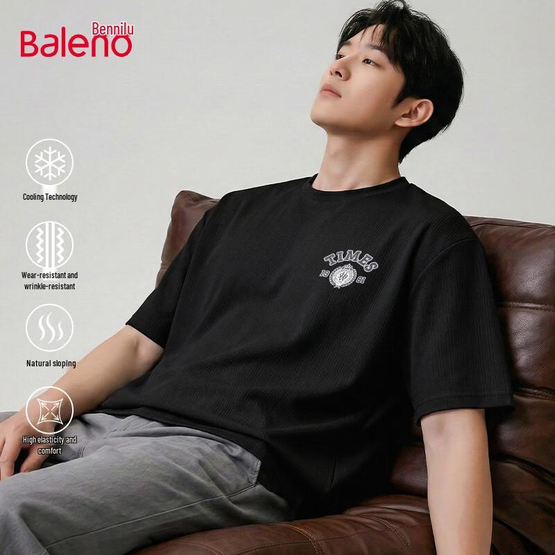 Baleno Men s JPB Crown Number Ice-Feel T-Shirt 4XL