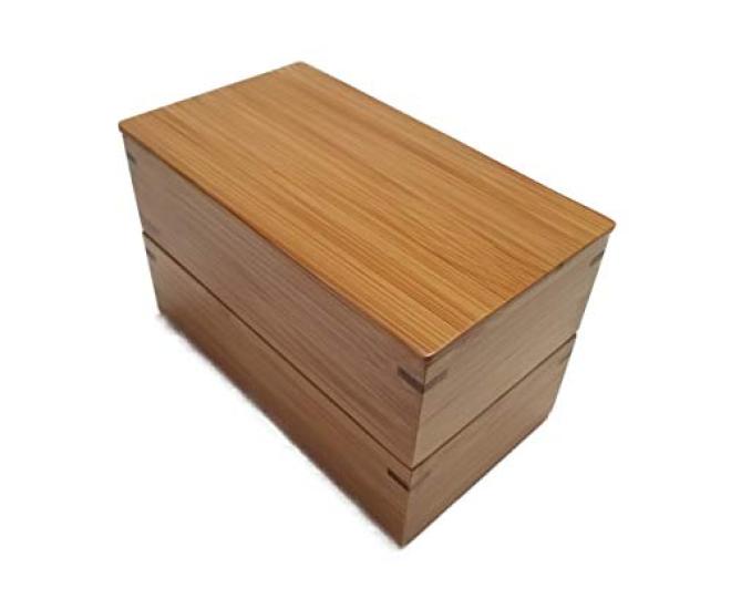 

Kikusui Domestically Made in Japan Susu Square Long Two-Tier Lunch Box