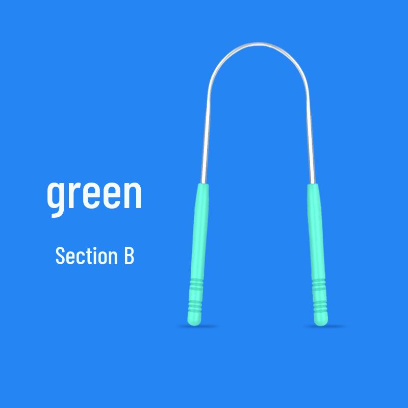 U-Shaped Stainless Steel Tongue Scraper and Cleaner in Box