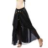 Colorful Middle Eastern Style Dance Skirt Soft Polyester Textile And Elasticized Fit Belly Dance Skirt for Women Girls