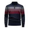 Men Slim Fit Stand Collar Long Sleeve Warm Pullover Casual Knit Sweater
