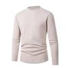 Men's Slim Fit Half-Turtleneck Sweater - Fashionable Solid Color Knit