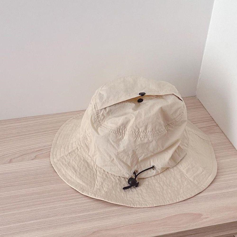 Candy Color Baby Sun Protection Cap Quick Dry Children Fishman Hat Casual Kids Bucket Hat  Summer