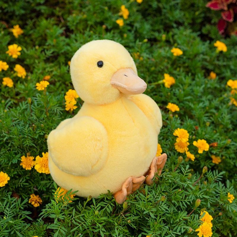 Cute Yellow Duck Plush Toy Adorable Stuffed Animal For Kids Birthday And Holiday Gift