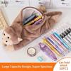 Gorilla Plush Pen Bag Large Capacity Plush Pencil Case Plush Pen Case  School Season
