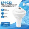 White Return Jet Fitting Adjustable Above Ground Pool Complete Inlet Return Fitting  SP1023