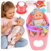 [PACZB] Baby doll with feeding accessories and seat Z3410