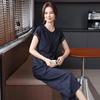 Women's Summer Short Sleeve Wide-Leg Pants Set