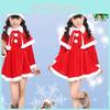 Luxurious Velvet Kids Christmas Costume Unisex Red Santa Outfit For Holiday Performances