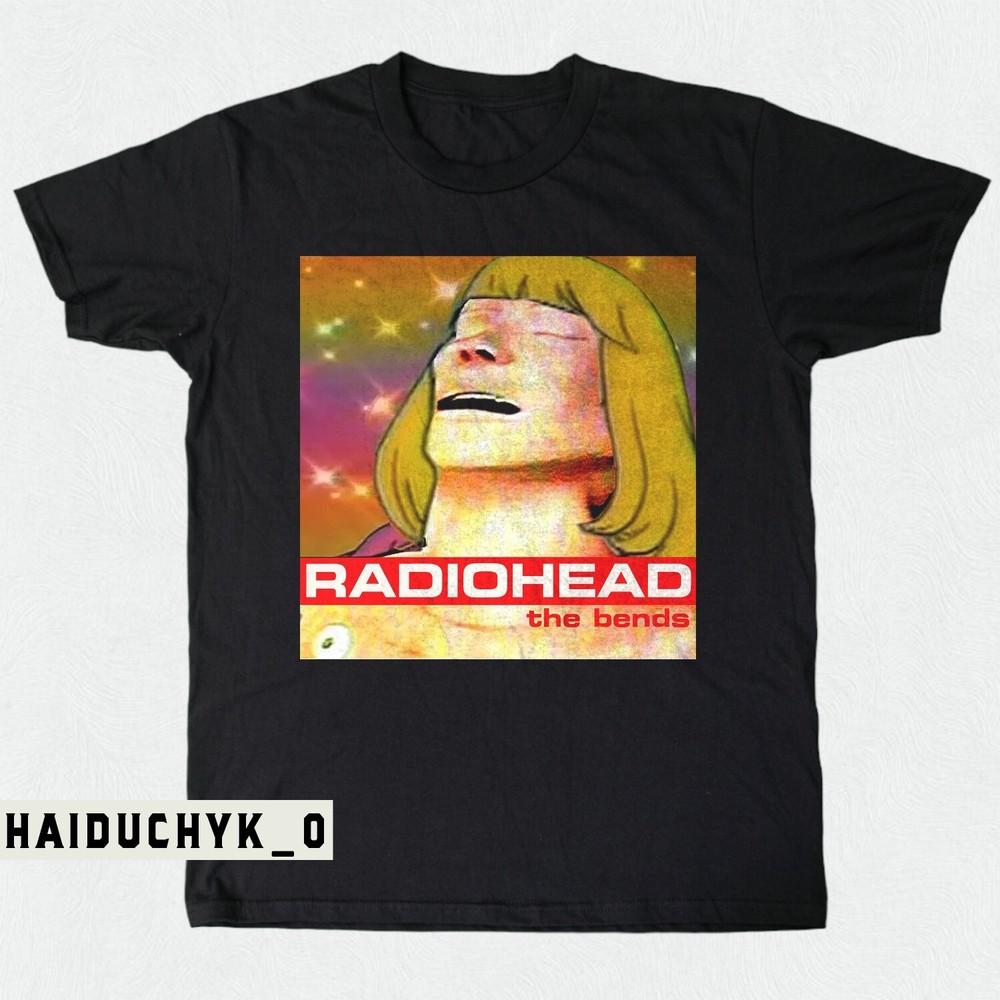 

Funny Radiohead The Bends Album Unisex Black T-shirt Size S-5XL Unisex T-Shirt S