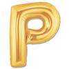 Palloncino lettera p in lamina d'oro 40 cm decorazione festa di compleanno