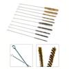 5/10pcs Cleaning Brushes Stainless Steel Brass Cylinder Wire Tube Pipe Cleaning Brush For Power Drill Descaling Rust Removal