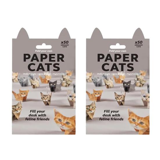 DIY Origami Animal Kit Cute Paper Kitten Origami Set 3D Dog Cat Dinosaur Paper