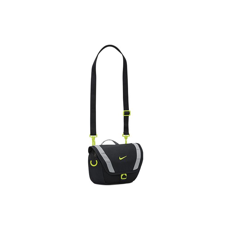Nike Color Block Webbing Strap Design Fabric Shoulder Crossbody Waist Bag Unisex bags Black Gray DJ9681-010