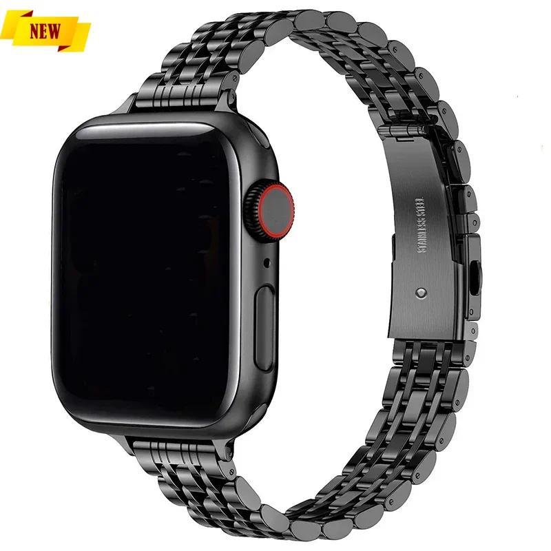 Stainless Steel Strap For Apple Watch Ultra 2 Band 49mm 42 44mm Metal Bracelet iWatch Series 10 46mm 9 8 7 6 SE 5 4 3 45mm 41mm