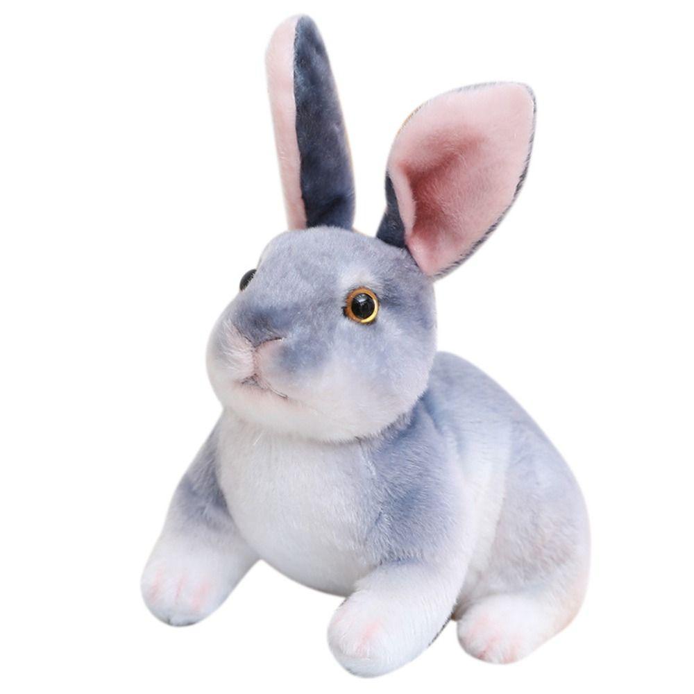 Kids Birthday Kawaii Simulation Long Ears Rabbit Animal Stuffed Doll Toys Rabbit Plush Toy Lifelike