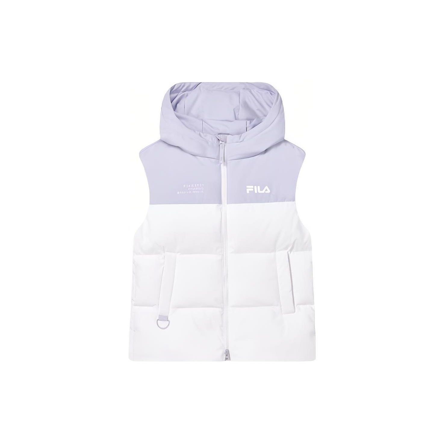 

Fila Повседневный спортивный жилет с капюшоном на молнии Женские жилеты Стандартный-Белый F11W349911F-WT S