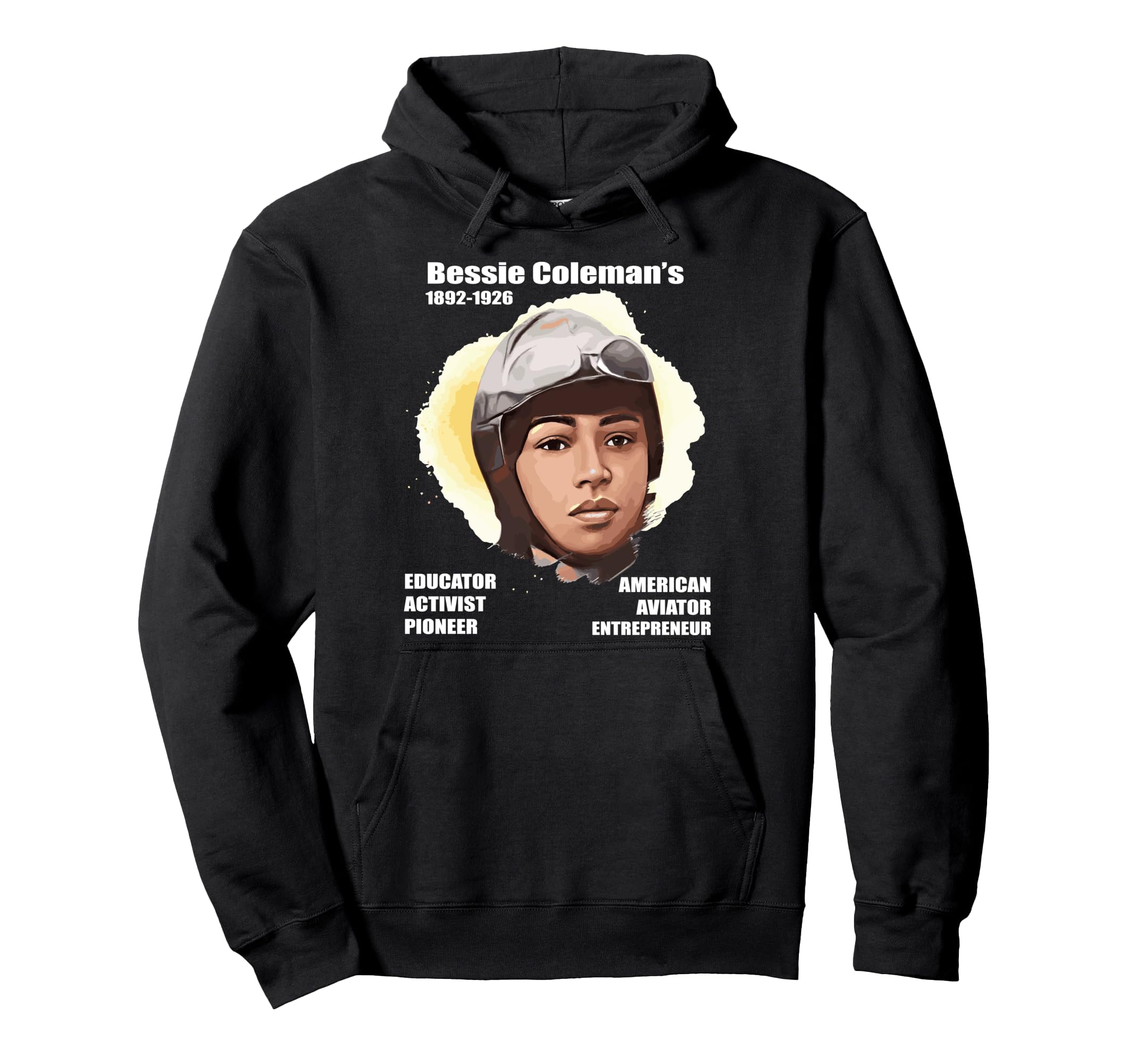 

Bessie Coleman Full Color Dark Hoodie