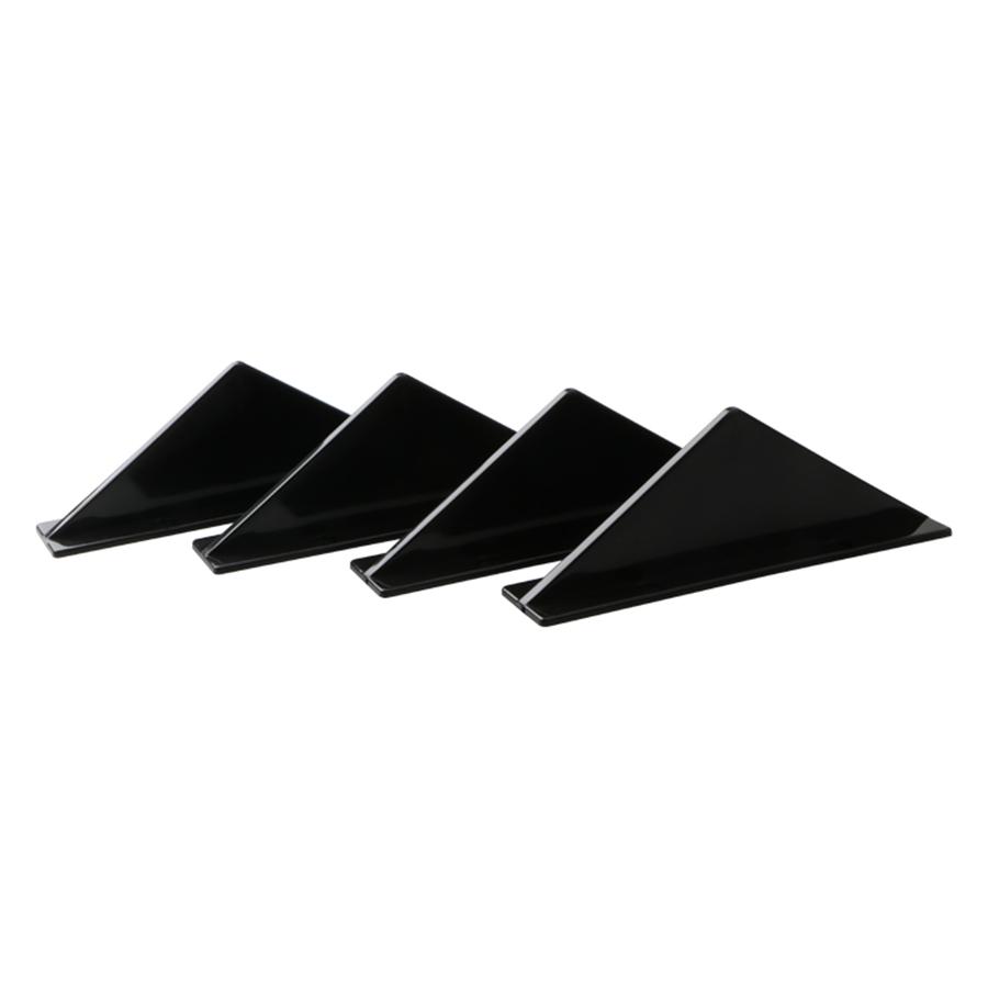 4Pcs Spoiler Car Back Bumpe Car Rear Bumper Lip Diffuser Shark Fin Plane 15*3*5