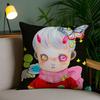 Anime H-Hikari Shimoda Illustrations Pillow Case Custom Printed Brushed Fleece Pillow, Baby Skin-Touch, Eco-Friendly Dye-Sublima