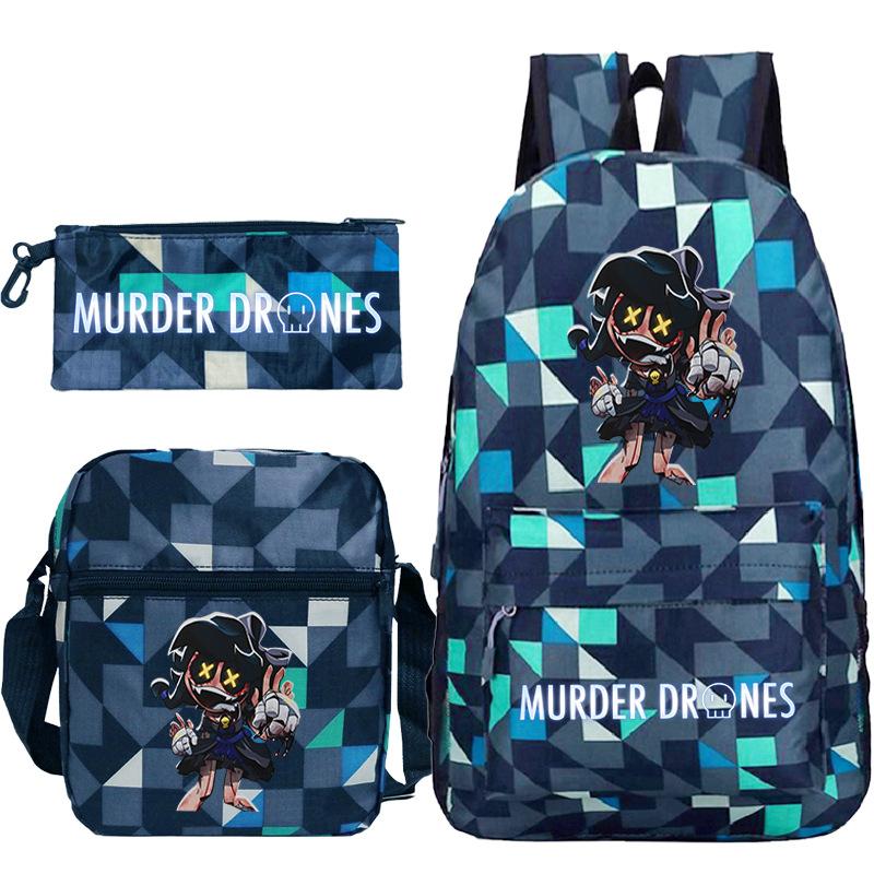Neuer Murder Peripherie-Trend Schulterrucksack-Set Lässige Stiftetasche Grund- und Sekundarschultasche