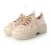 Evol Women's Shirred Lace-Up Platform Sneaker Boots, Pink, Small