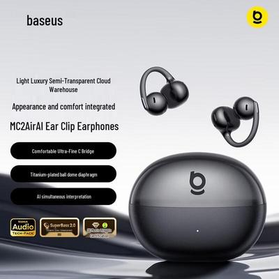 Baseus MC2 Air Open-Ear Clip-On AI Translation Bluetooth Headset