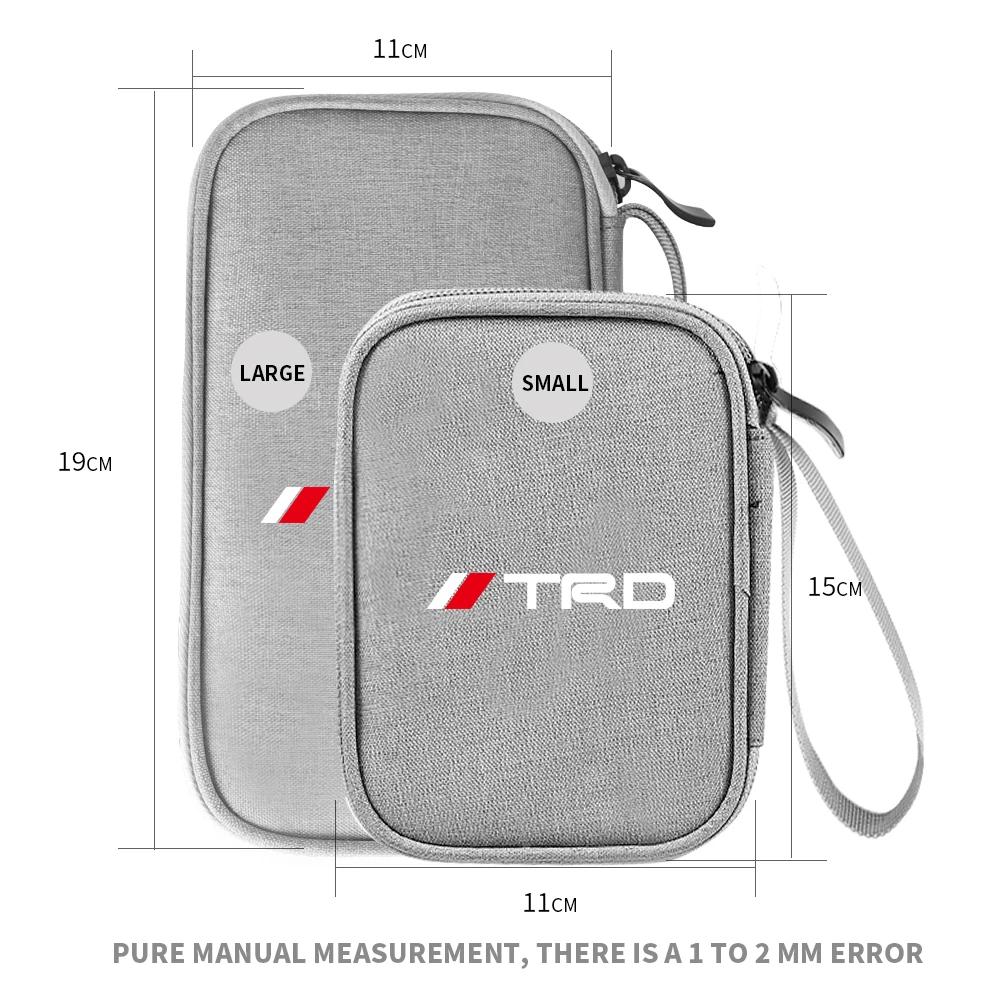 Auto Schlüssel Handy Datenleitung Aufbewahrungstasche Multifunktion Auto Styling für Toyota Corolla Camry RAV4 Yaris C-HR Avensis Auris Hilux TRD