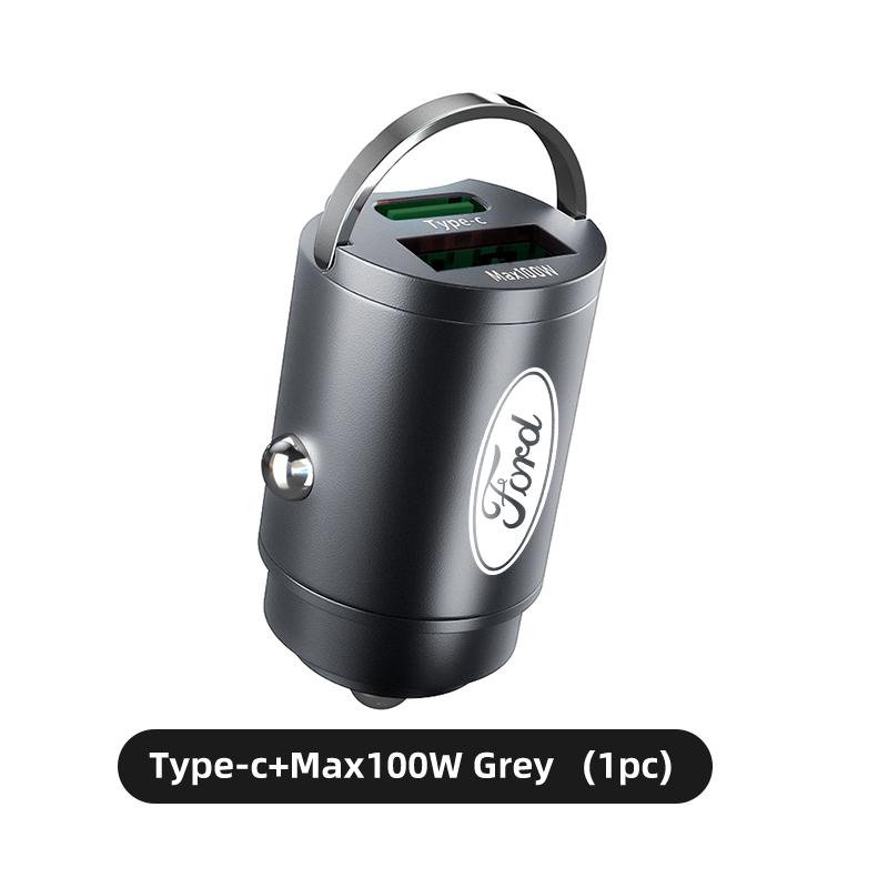 BBBO4 Car Accessories Phone Charger Pull Ring Power Adapter For Ford mk2 mk3 Ranger Mondeo mk4 S-MAX Kuga Mustang Fusion