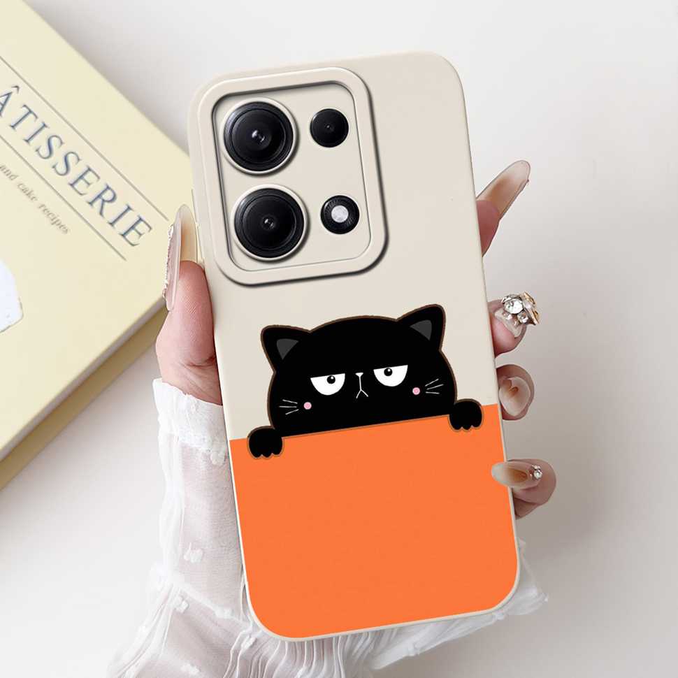Simple Silicone Case For Redmi Note14S 4G Cute Panda Rabbit Shockproof Back Cover Note14 For Xiaomi Redmi Note 14 14S Cases
